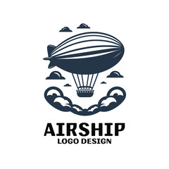 Airship Vector Logo Design