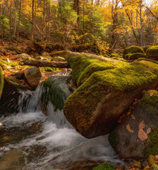 Golden Autumn in New England: Scenic Foliage and Peaceful Countryside