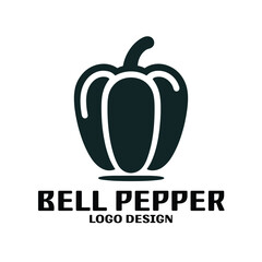 Bell Pepper Vector Logo Design