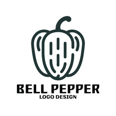 Bell Pepper Vector Logo Design
