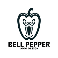 Bell Pepper Vector Logo Design