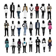 people icons set human icons set