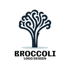 Obraz premium Broccoli Vector Logo Design