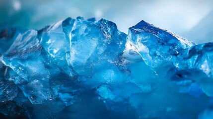 Obraz premium Iceland vibrant blue ice of Jokulsarlon Glacier Lagoon in