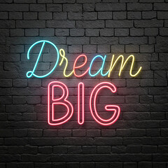 Obraz premium open neon sign on wall