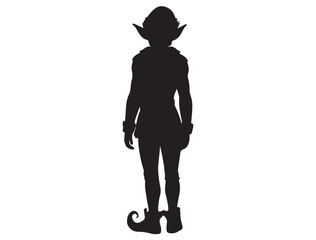 ELF SILHOUETTE WHITE BACKGROUND