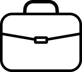 Briefcase icon. Business bag symbol.