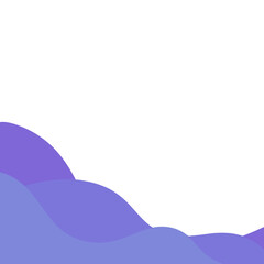 abstract wave corner purple