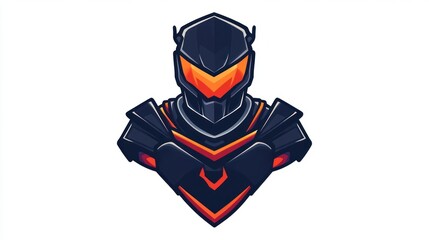 Futuristic warrior emblem (1)