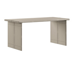 A table with a white top and a black frame