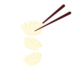 Gyoza Icon Set Vector Design.