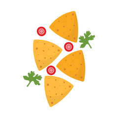 Nacho Icon Set Vector Design.