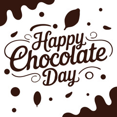 essence and joy of the worlds chocolate day vector illustration