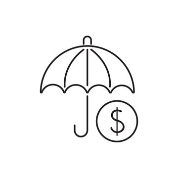 Bank, payment, money and finances line icon
