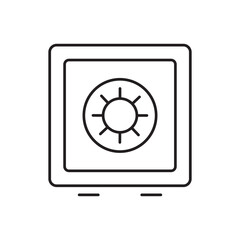 Bank, payment, money and finances line icon