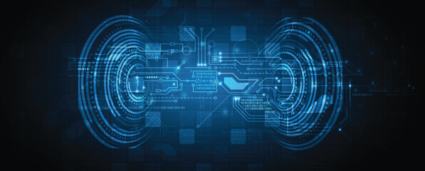 Abstract circuit technology concept background