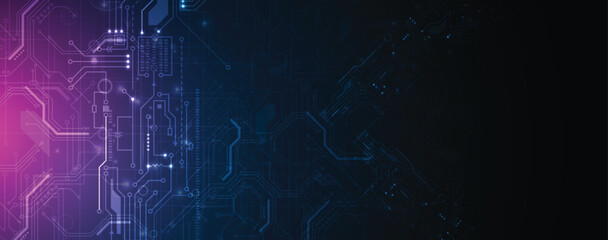 Abstract circuit technology concept background