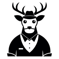 Business Deer in a Masked Business Suit