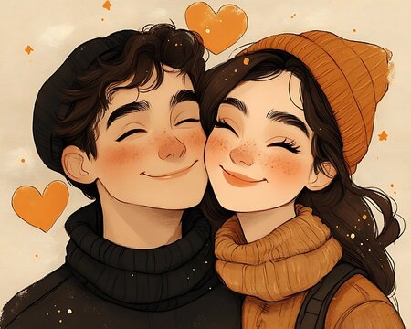 Couple portrait, autumnal vibes