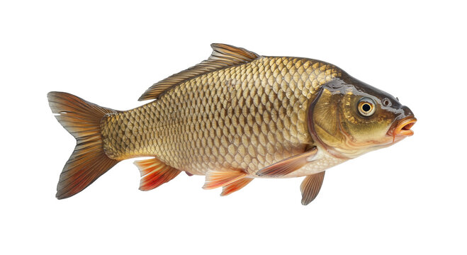 Roach Fish Isolated on transparent background, Fish Cutout 