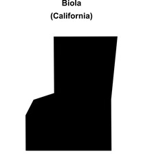 Biola (California) blank outline map