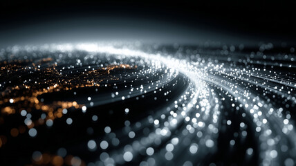 Dynamic abstract technology background reflecting global business innovation