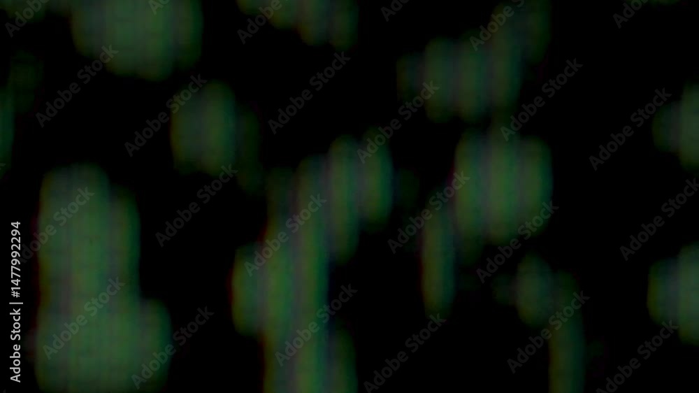 Poster colorful light patterns displayed on a dark background