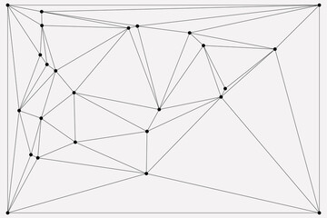 Global network connection background for banner design. Abstract line background with connecting dots and lines. Network Connecting dot polygon social network communication. Internet technology.