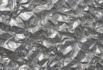 Abstract silver foil, crumpled texture, metallic sheen,  surface,  texture,  shiny