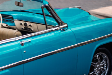 Vintage classic American car in Havana, Cuba