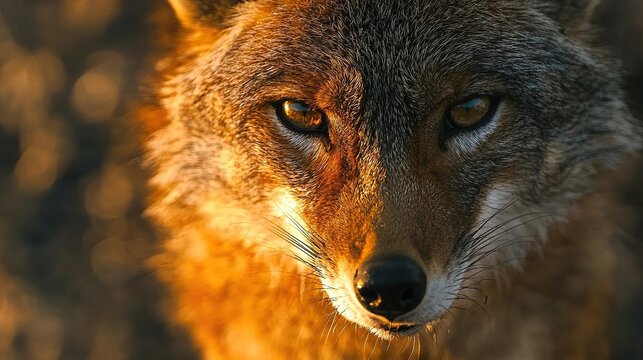 indian jackal close-up at sariska reserve sunset