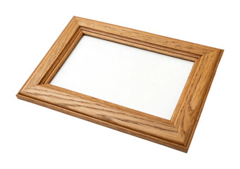 PNG Natural wood picture frame with smooth finish and elegant design