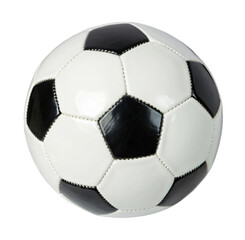 PNG Classic soccer ball with black and white hexagon pattern