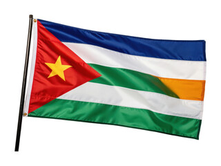 Obraz premium PNG Aflag - national flag design with star and triangular patterns