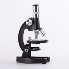 Microscope isolated on white background