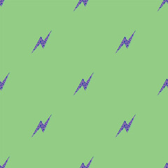 retro lightning pattern vector 90s style