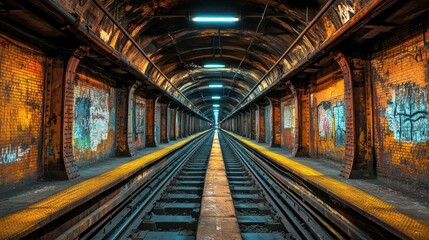 Urban passageway perspective