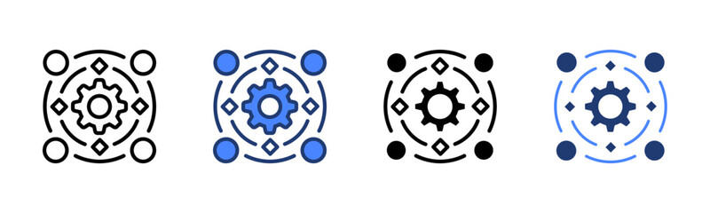 Synergy icon sheet multiple style collection