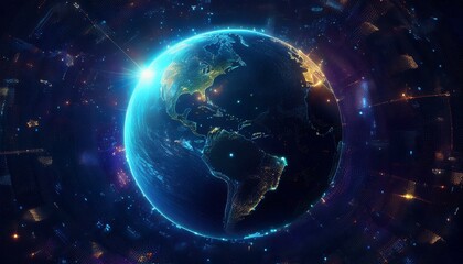 Fototapeta premium earth in the space