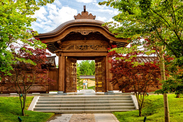 Entrance to the Japanese garden in Galitsky Park in Krasnodar