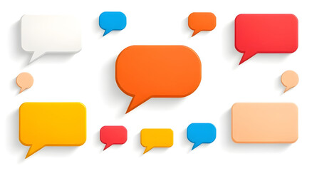 set of speech bubble 