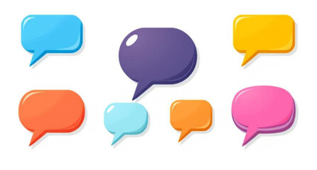 set of speech bubble 