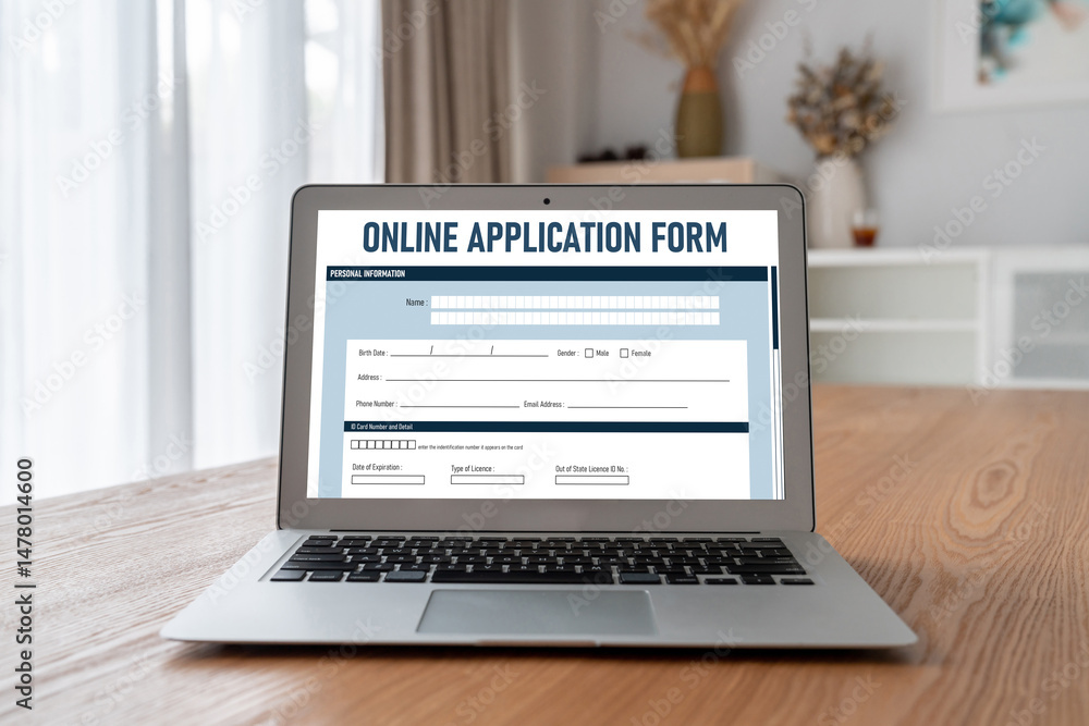 Poster online application form for modish registration on the internet website