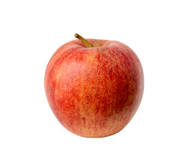 Red ripe apple isolated on white background.