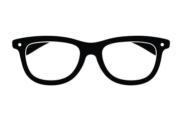 Fototapeta premium Black Eyeglasses Frame Design | Isolated Illustration for Vision Correction and Fashion Accessory