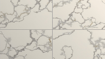 Fototapeta premium Square porcelain tile with neutral metallic marbling, soft silver and graphite veining, elegant industrial texture, HD versatile backdrop.