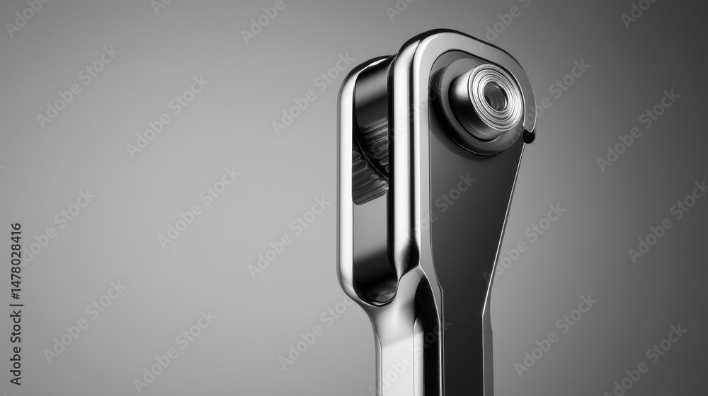 Poster close-up of a high-quality ratchet tool showcasing its sleek design and functionality.