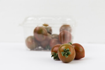 Black Krim Tomato on White Background
