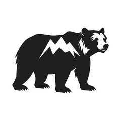 vector illustration of a bear
