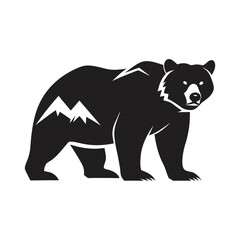 vector illustration of a bear